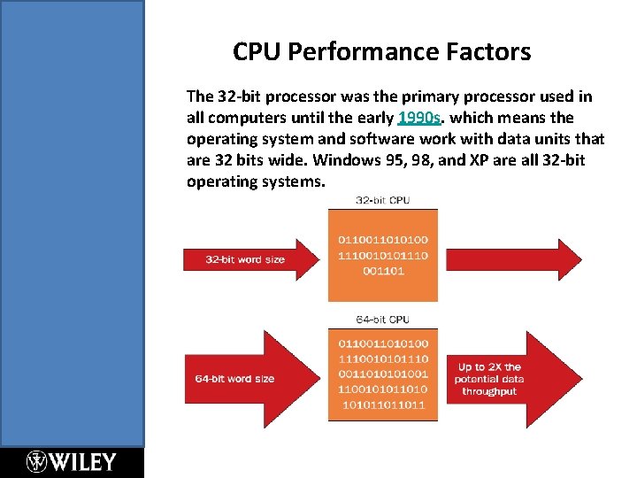 CPU Performance Factors The 32 -bit processor was the primary processor used in all CPU Performance Factors The 32 -bit processor was the primary processor used in all