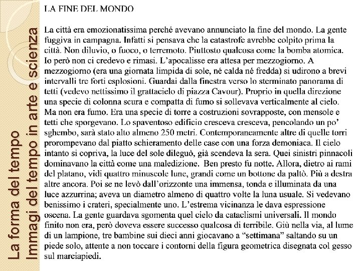 La forma del tempo Immagi del tempo in arte e scienza 