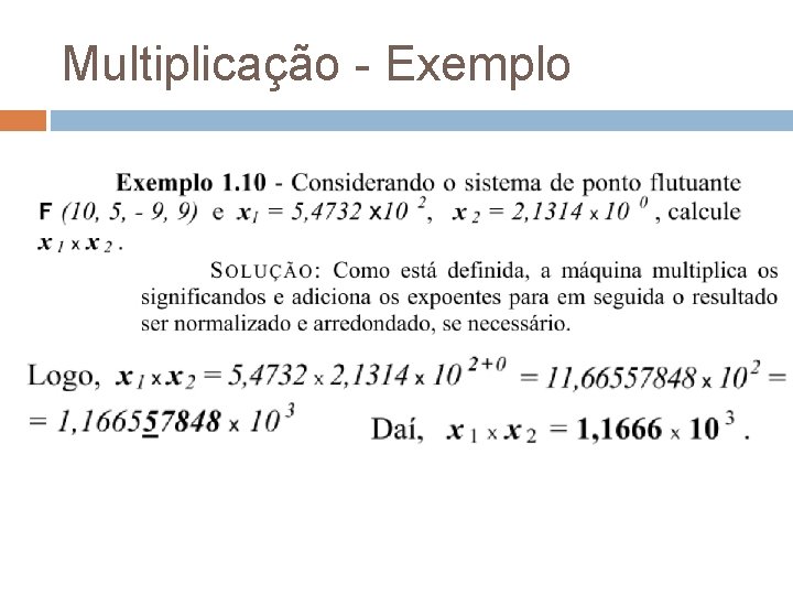 Multiplicação - Exemplo 