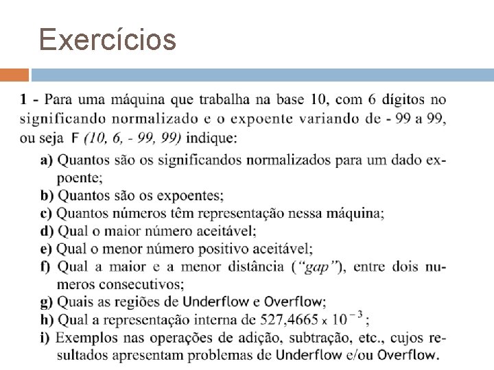 Exercícios 