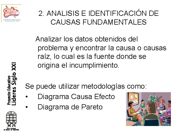 2. ANALISIS E IDENTIFICACIÓN DE CAUSAS FUNDAMENTALES Analizar los datos obtenidos del problema y