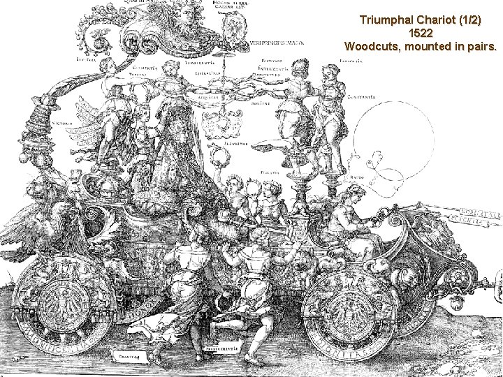 Triumphal Chariot (1/2) 1522 Woodcuts, mounted in pairs. 