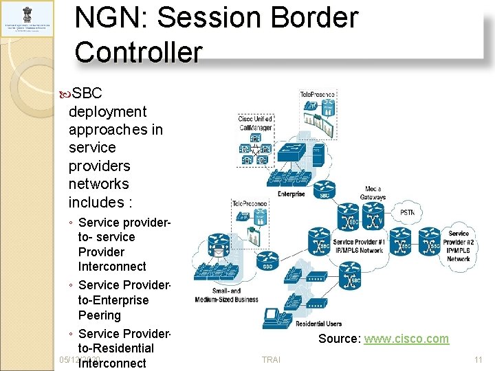 NGN: Session Border Controller SBC deployment approaches in service providers networks includes : ◦