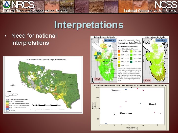 Interpretations • Need for national interpretations 