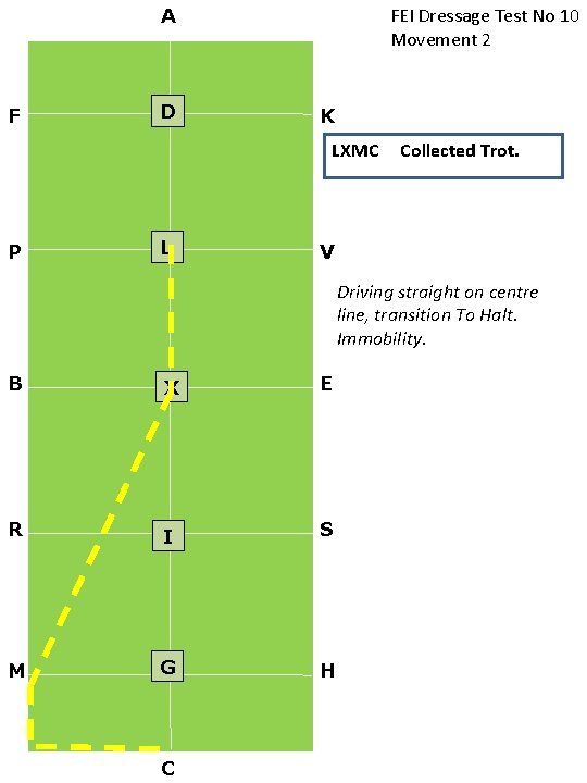 FEI Dressage Test No 10 Movement 2 A F D K LXMC P L