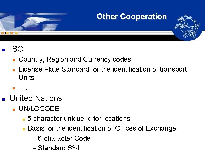 Other Cooperation n ISO n n Country, Region and Currency codes License Plate Standard Other Cooperation n ISO n n Country, Region and Currency codes License Plate Standard