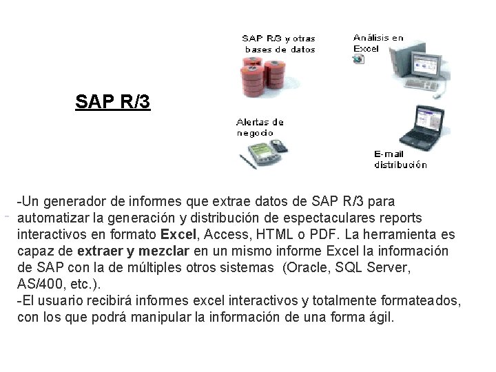 SAP R/3 -Un generador de informes que extrae datos de SAP R/3 para automatizar