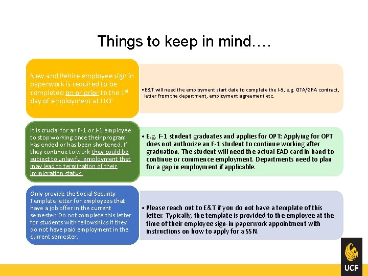 Things to keep in mind…. New and Rehire employee sign in paperwork is required