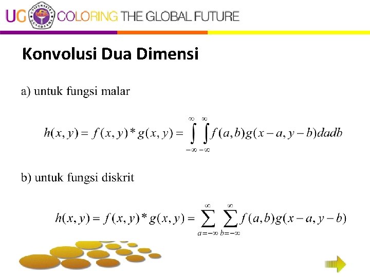 Konvolusi Dua Dimensi Konvolusi Dua Dimensi