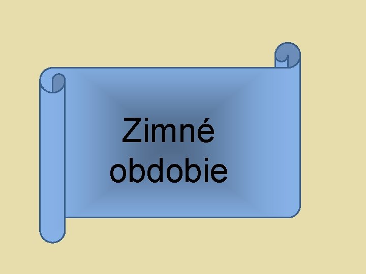 Zimné obdobie 