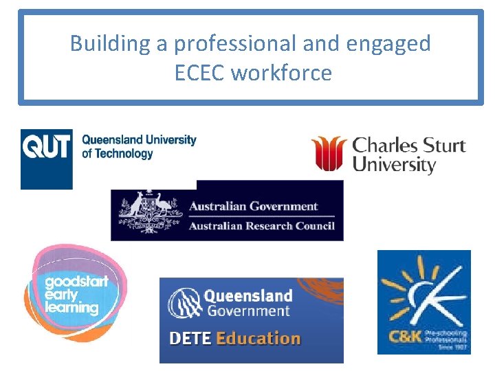 Building a professional and engaged ECEC workforce 