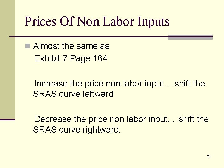 Prices Of Non Labor Inputs n Almost the same as Exhibit 7 Page 164
