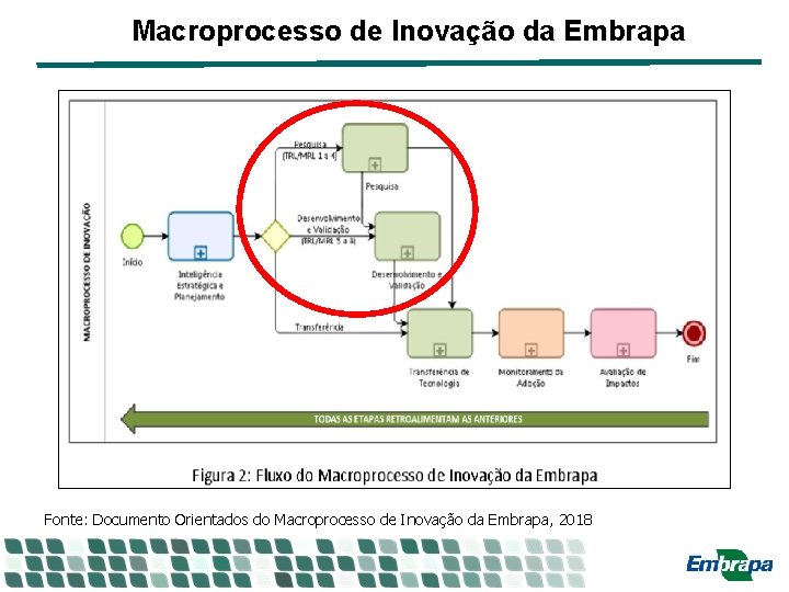 Macroprocesso de Inovação da Embrapa Fonte: Documento Orientados do Macroprocesso de Inovação da Embrapa, Macroprocesso de Inovação da Embrapa Fonte: Documento Orientados do Macroprocesso de Inovação da Embrapa,
