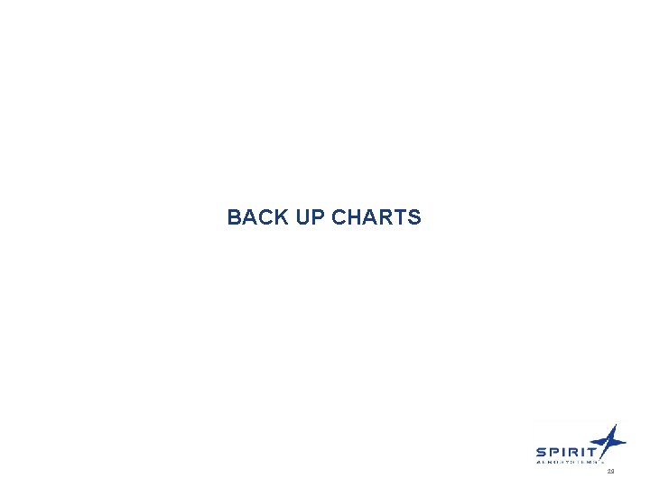 BACK UP CHARTS 29 