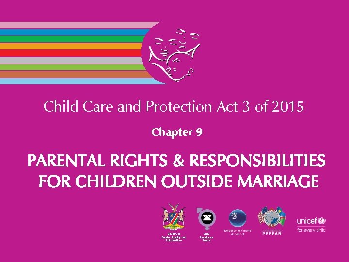 Child Care and Protection Act 3 of 2015 Chapter 9 Ministry of Gender Equality