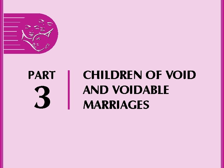 PART 3 CHILDREN OF VOID AND VOIDABLE MARRIAGES 