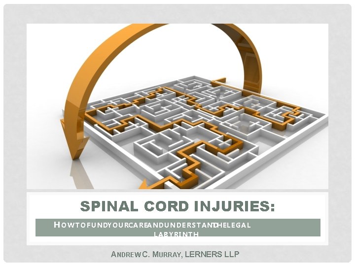 SPINAL CORD INJURIES: H O W T O F U N DY O U