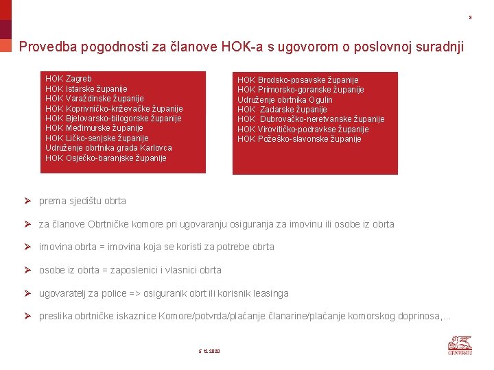 8 Provedba pogodnosti za članove HOK-a s ugovorom o poslovnoj suradnji HOK Zagreb HOK