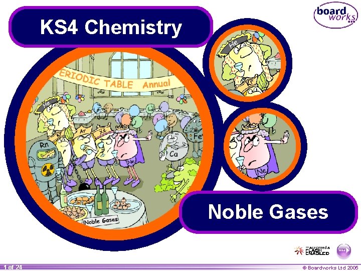 KS 4 Chemistry Noble Gases 1 of 24 © Boardworks Ltd 2005 