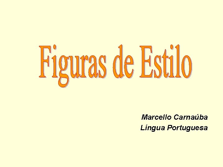 Marcello Carnaúba Língua Portuguesa 