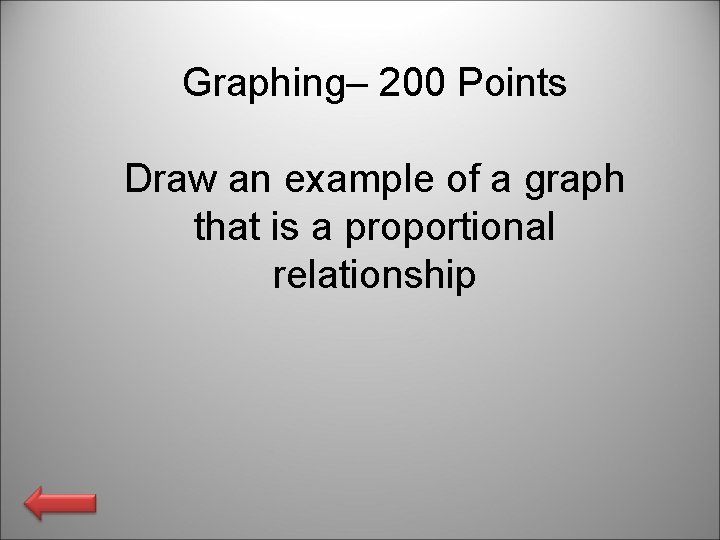 Graphing– 200 Points Draw an example of a graph that is a proportional relationship