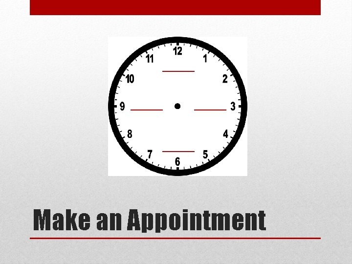 Make an Appointment 