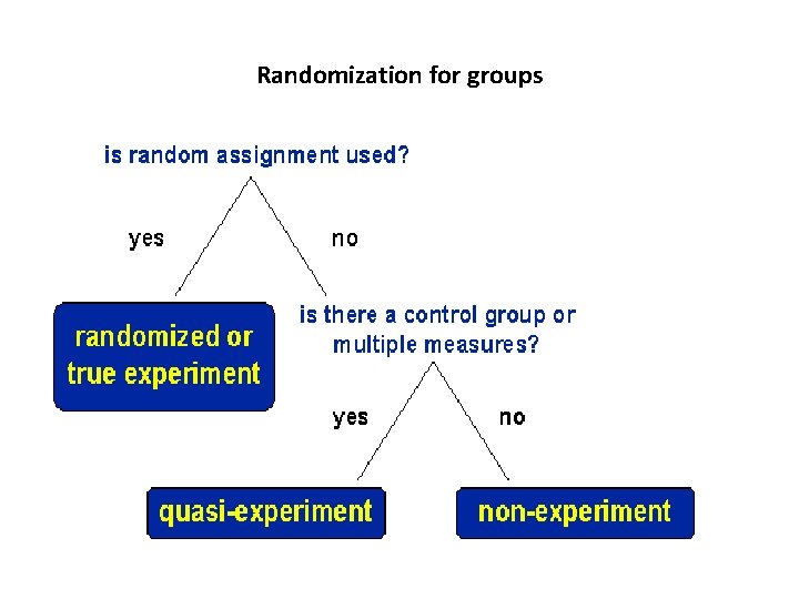 Randomization for groups 