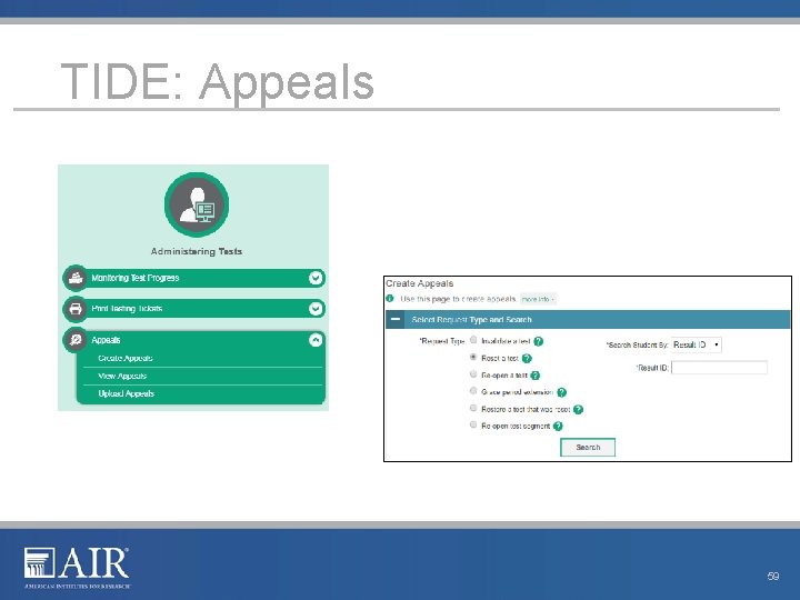 TIDE: Appeals 59 TIDE: Appeals 59