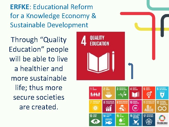 ERFKE: Educational Reform for a Knowledge Economy & Sustainable Development Through “Quality Education” people