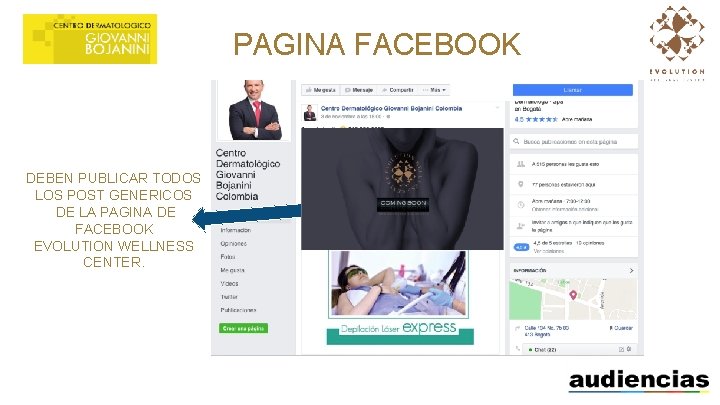 PAGINA FACEBOOK Servicios Complementarios DEBEN PUBLICAR TODOS LOS POST GENERICOS DE LA PAGINA DE