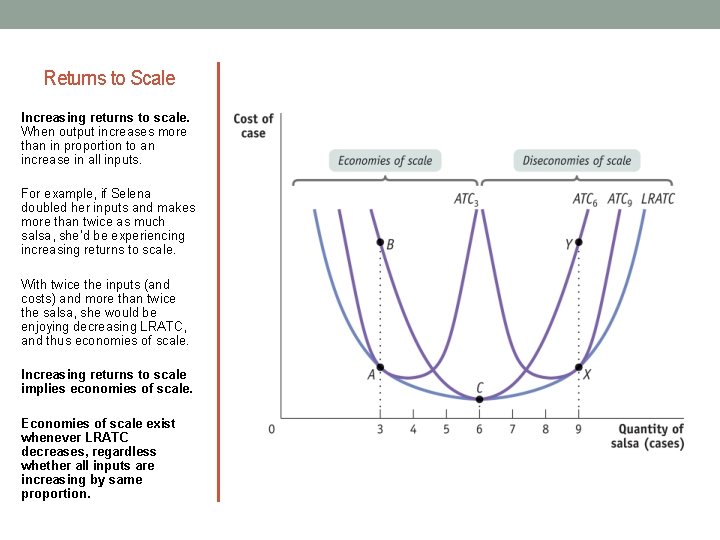 Returns to Scale Increasing returns to scale. When output increases more than in proportion