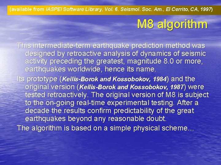 (available from IASPEI Software Library, Vol. 6. Seismol. Soc. Am. , El Cerrito, CA, (available from IASPEI Software Library, Vol. 6. Seismol. Soc. Am. , El Cerrito, CA,