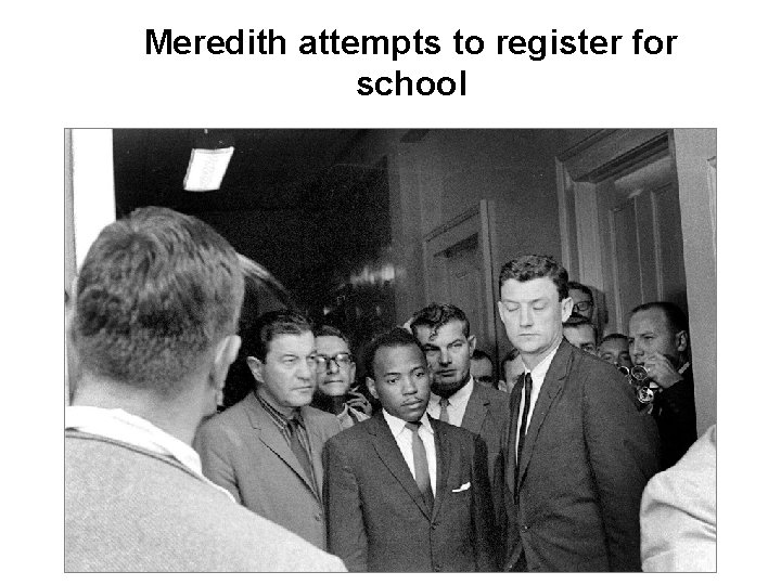 Meredith attempts to register for school 