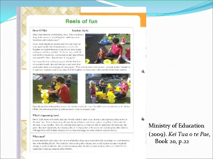 Ministry of Education (2009). Kei Tua o te Pae, Book 20, p. 22 