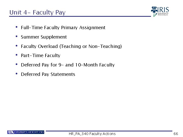Unit 4 - Faculty Pay • Full-Time Faculty Primary Assignment • Summer Supplement •