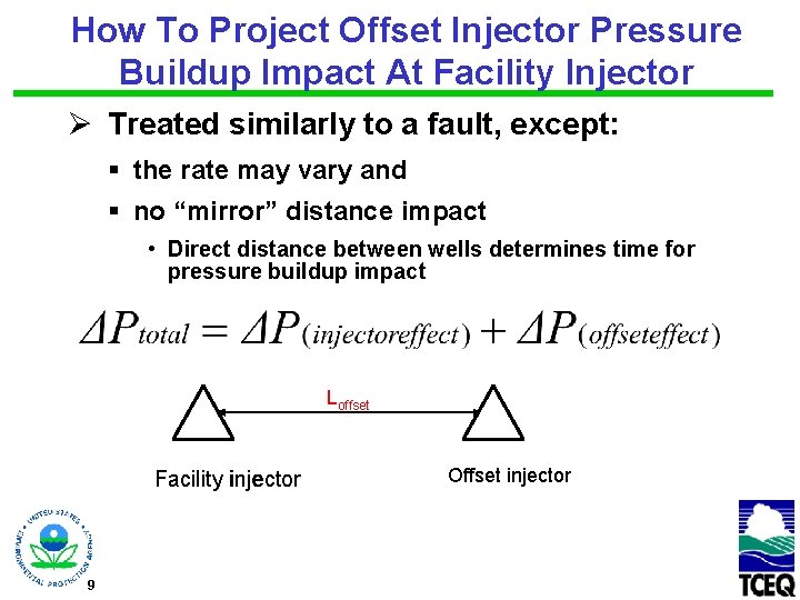 How To Project Offset Injector Pressure Buildup Impact At Facility Injector Ø Treated similarly