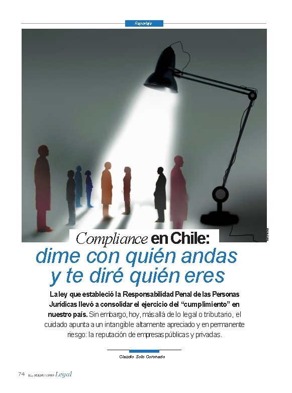 Compliance en Chile: dime con quién andas y te diré quién eres La ley