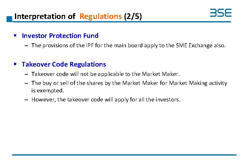 Interpretation of Regulations (2/5) § Investor Protection Fund – The provisions of the IPF