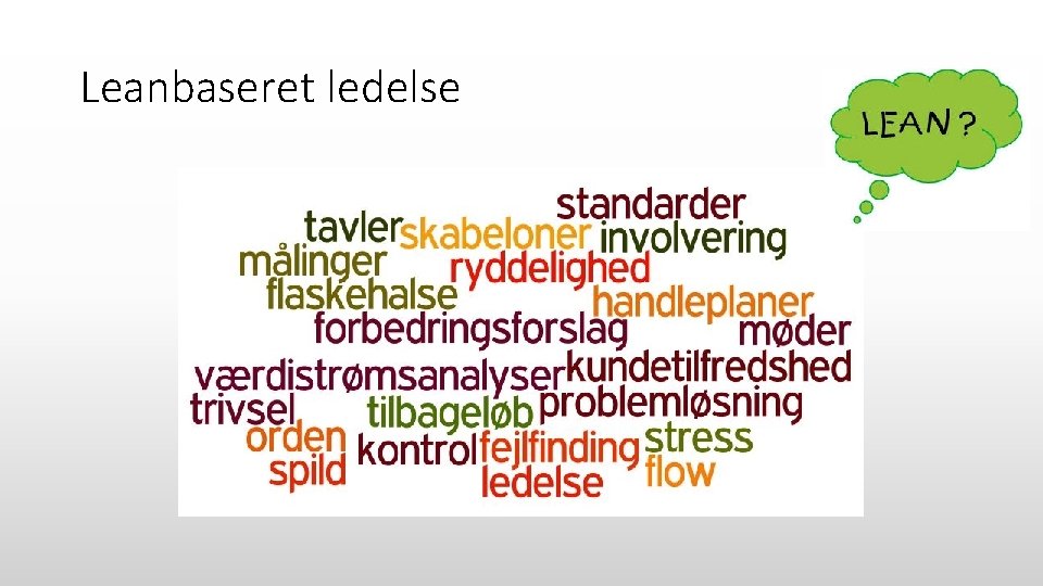 Leanbaseret ledelse 
