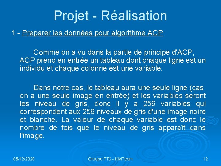 Projet - Réalisation 1 - Preparer les données pour algorithme ACP Comme on a