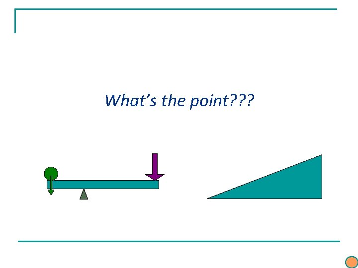 What’s the point? ? ? What’s the point? ? ?