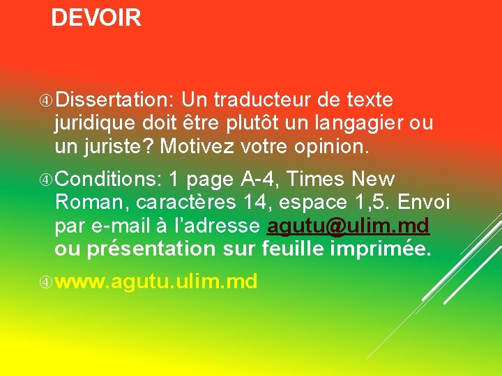DEVOIR Dissertation: Un traducteur de texte juridique doit être plutôt un langagier ou un DEVOIR Dissertation: Un traducteur de texte juridique doit être plutôt un langagier ou un