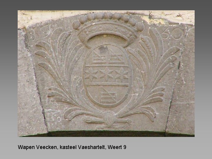 Wapen Veecken, kasteel Vaeshartelt, Weert 9 