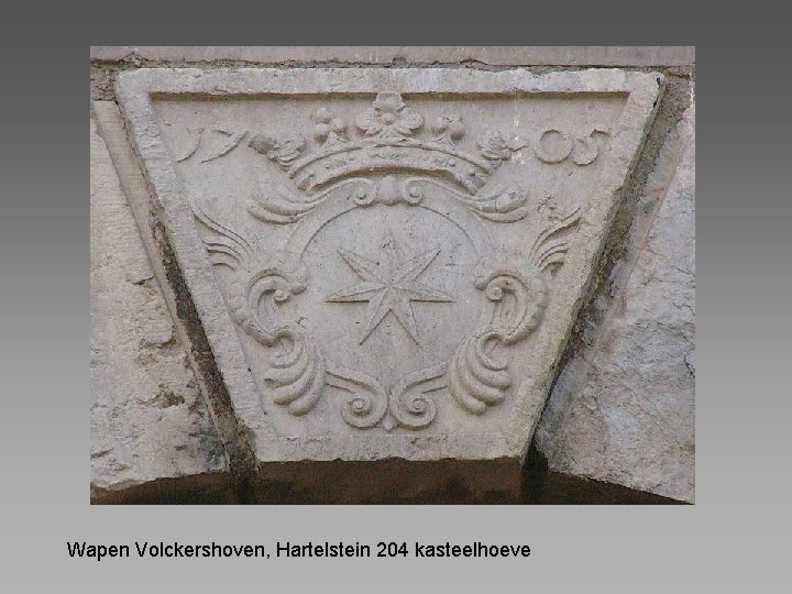 Wapen Volckershoven, Hartelstein 204 kasteelhoeve 