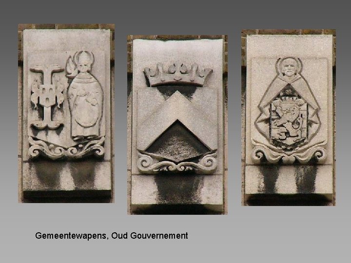 Gemeentewapens, Oud Gouvernement 