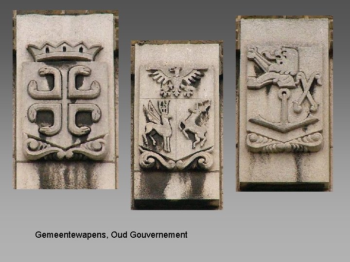 Gemeentewapens, Oud Gouvernement 