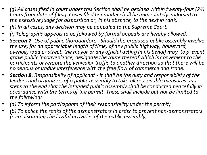  • (g) All cases filed in court under this Section shall be decided