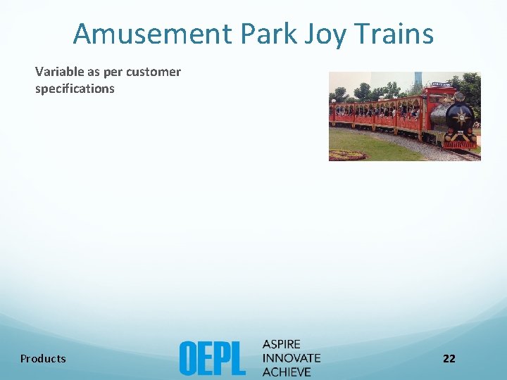 Amusement Park Joy Trains Variable as per customer specifications Products 22 