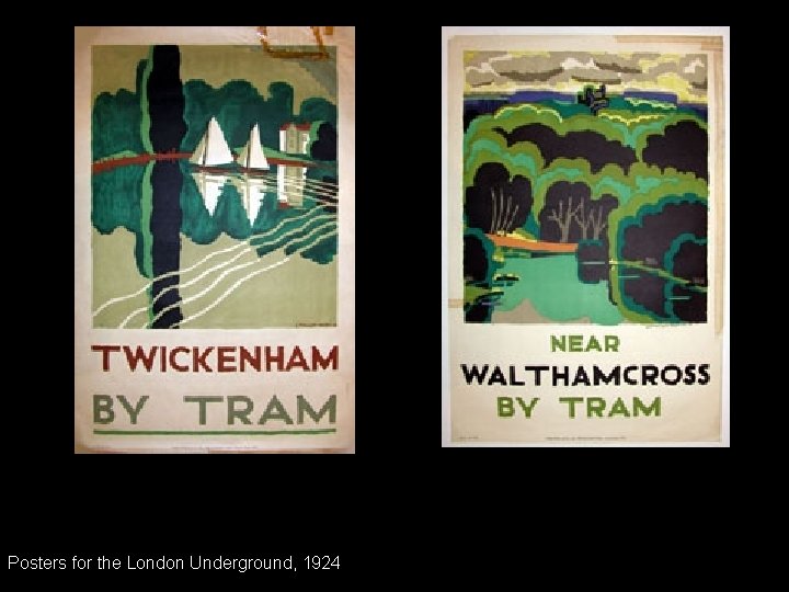 Posters for the London Underground, 1924 