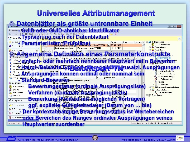Universelles Attributmanagement Datenblätter als größte untrennbare Einheit - GUID oder GUID-ähnlicher Identifikator - Typisierung